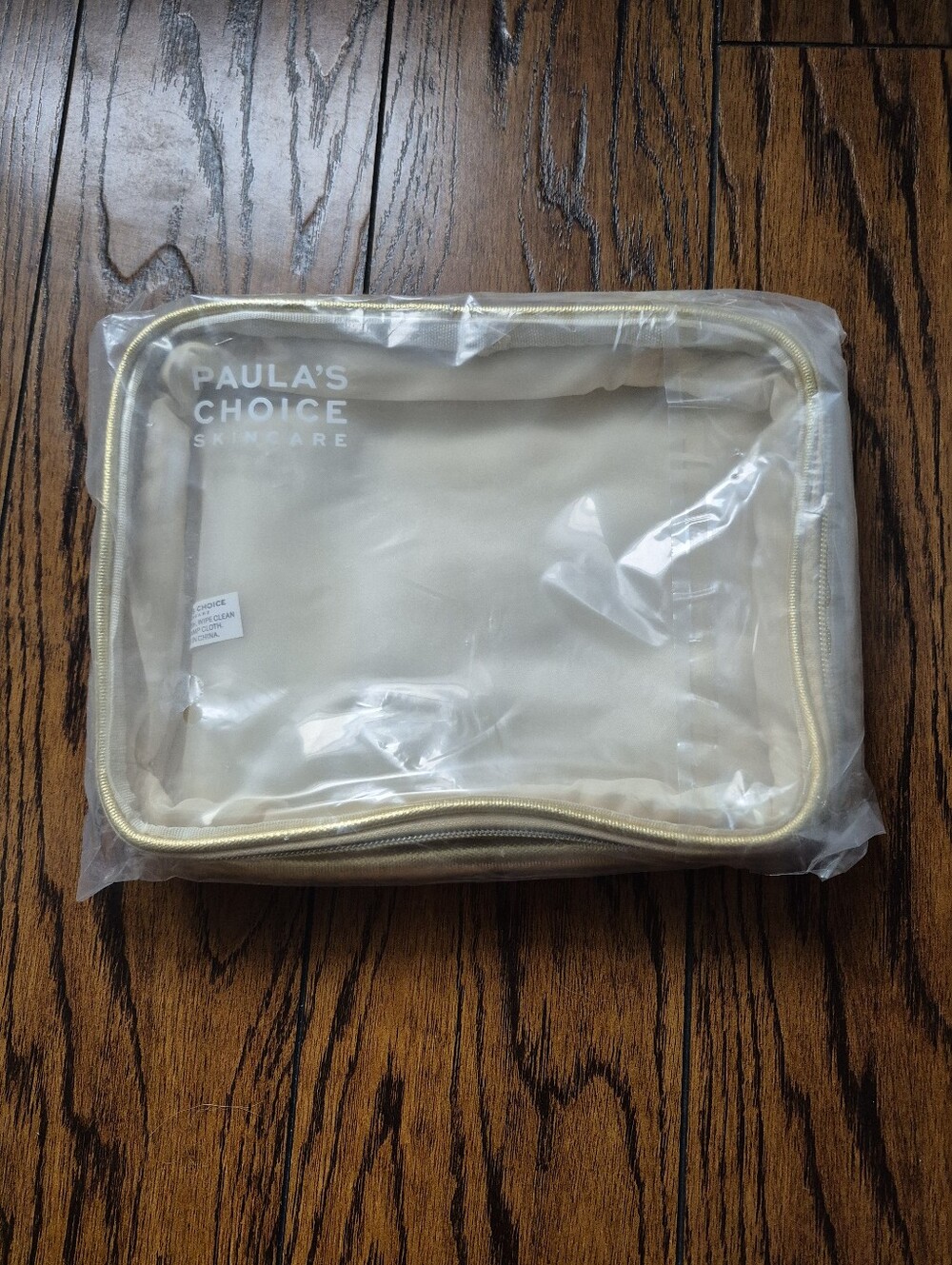 *Free Paula's Choice Makeup Bag - New - Gold